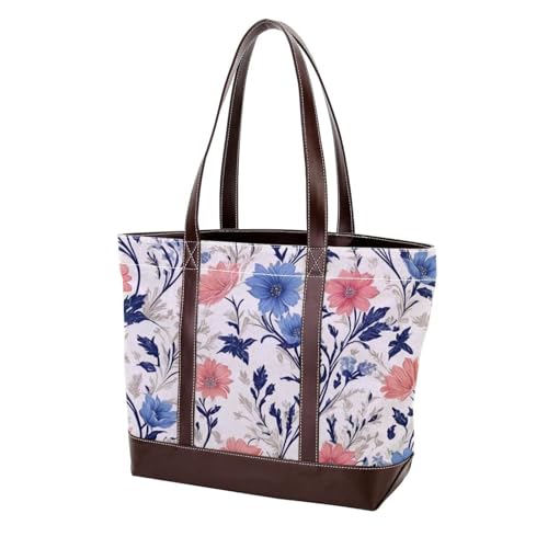 Aesthetic Art Flower-1556 Modische Damen-Geldbörse aus gewaschenem strapazierfähigem Leder mit Tragegriff oben mit Taschen und Reißverschluss von Generic