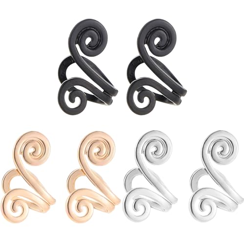 Akupressur-Schlankheits-Ohrringe, Magnetisch Ohrringe, Nicht Durchstochene Ohrringe Earcuff, Nicht Piercing Akupressur Ohrmanschettenclip für Damen Herren (6 Stück) von Generic