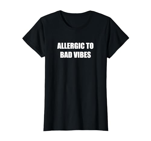 Allergisch gegen schlechte Stimmung T-Shirt, Damen, Schwarz, L von Generic