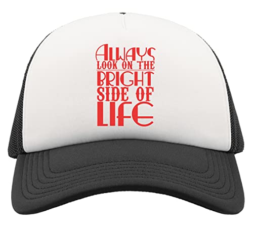 Always Look On The Bright Side of Life Half Mesh Trucker Cap Baseball Hat Snapback Schwarz, Schwarz , Einheitsgröße von Generic