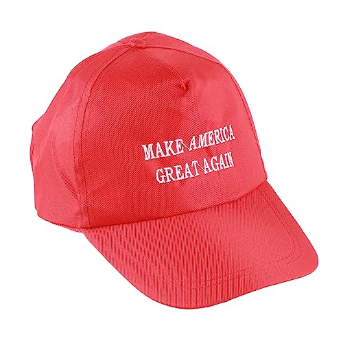 American Flag Baseball Cap Unisex Campaign Cap Make America Great Again - Donald Trump Sun Visor Hats Outdoor Baseballmütze Horse Pony Baseball Cap einstellbar rot von Generic