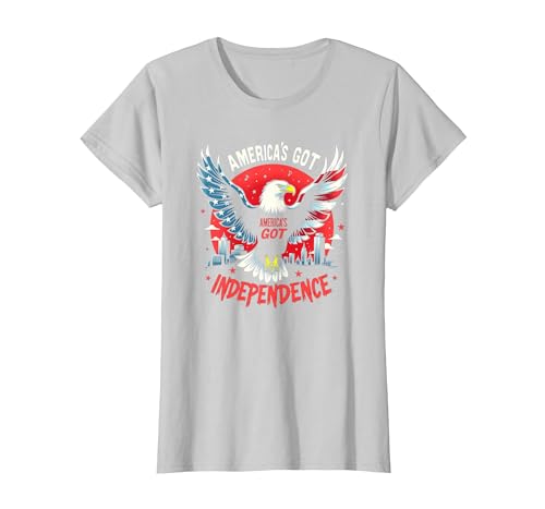 Amerika hat Unabhängigkeit T-Shirt, Damen, Silber, XXL Amerika hat Unabhängigkeit T-Shirt, Damen, Silber, XXL von Generic