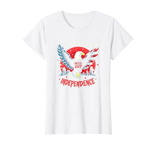 Amerika hat Unabhängigkeit T-Shirt, Damen, Weiß, XS von Generic