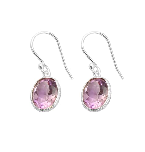 Amethyst 925 Sterling Silber Designer Lünette Set Ohrringe handgefertigt baumeln facettiert Edelstein Ohrringe Amethyst 925 Sterling Silber Designer Lünette Set Ohrringe handgefertigt baumeln facettiert Edelstein Ohrringe von Generic
