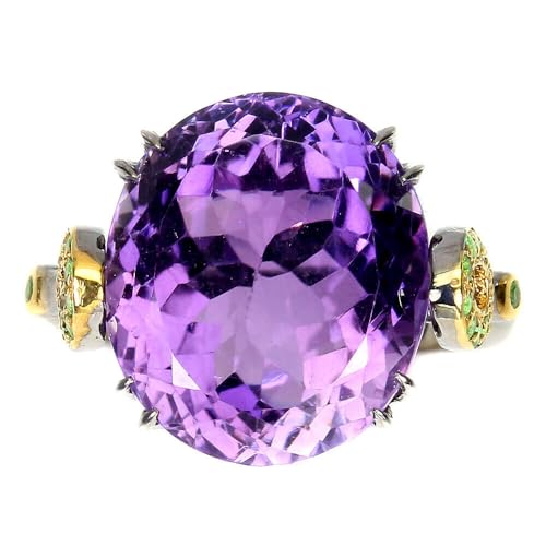 Amethyst Ring 12.76ct Tsaworit Silber r 17 von Generic