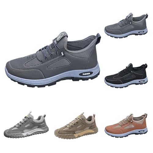 Angebote des Tages Heute Herren Wanderschuhe rutschfeste Outdoor Sportschuhe Atmungsaktiv Turnschuhe Flach Freizeitschuhe Leicht Slip On Sneakers Laufschuhe Lässiger Schuhe Pantoffeln Breathable von Generic