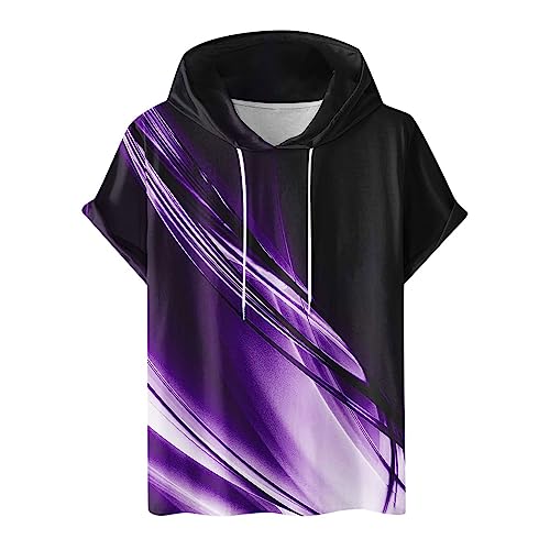 Angebote des Tages Heute Hoodie Damen Kurzarm Einfarbig Kapuzenpullover Modische Sweatshirt Mit Kapuze Locker Kapuzenpulli Plus Size Hoody Oberteile Bequem Baumwolle Bluse Sommer Klassisch von Generic