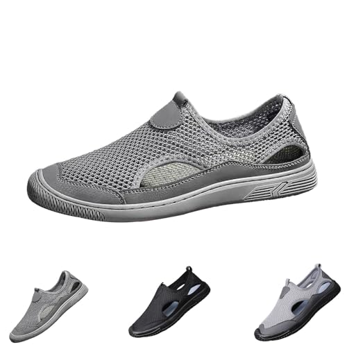 Angebote des Tages Heute Wanderschuhe Herren Atmungsaktives Hohl Freizeitschuhe Lightweight Joggingschuhe Loafer Bequeme rutschfeste Plateau Laufschuhe Turnschuhe Weicher Sohle Lässiger Schuhe von Generic