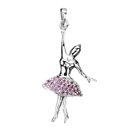 Anhänger Ballerina Silber natur Granat fein 925 von Generic