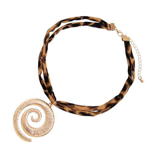 Anhänger Halskette für Frauen, Anhänger Halskette - Starfish Conch Anhänger Kette,Wunderliche Leoparden Halskette Schmuck für den täglichen Verschleiß Abschlussball Geburtstagsparty Ostern Weihnachten von Generic