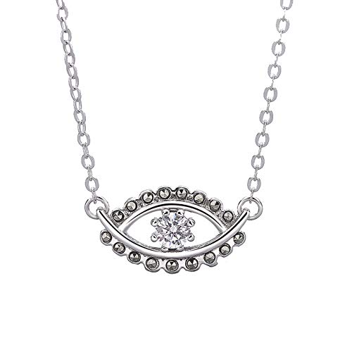 Anhänger Halskette für Frauen Mode eleganter Charme Zirkon Angel Eye Anhänger Halskette für Frauen Hochzeit Echtes 925 Sterling Silber Trendy Schmuck Geschenk Anhänger Halskette für Frauen Mode eleganter Charme Zirkon Angel Eye Anhänger Halskette für Frauen Hochzeit Echtes 925 Sterling Silber Trendy Schmuck Geschenk von Generic