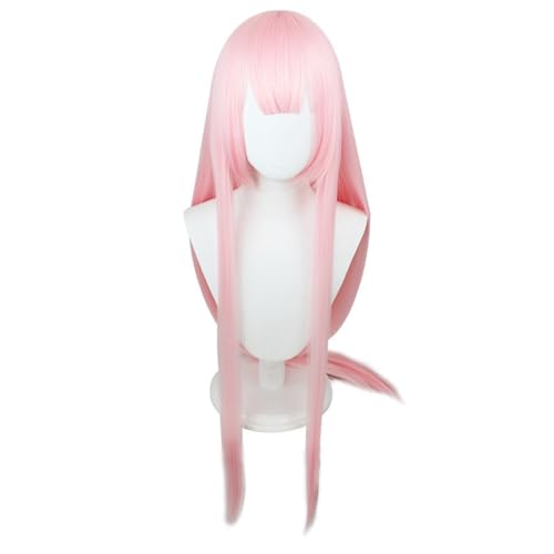 Anime Comic Ausstellung Cosplay Perücken Für Gasai Yuno Lange Rosa Gerade Haare Mit Pony Synthetisches Haar Halloween Kostüm Party von Generic