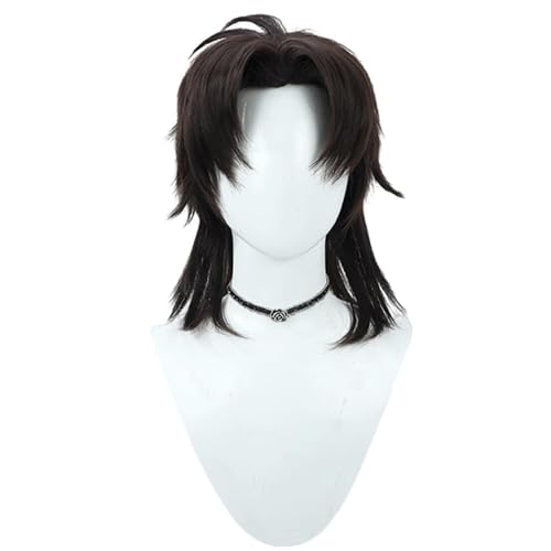 Anime Cosplay Perücke Für Kotomine Kirei Schwarzer Zopf Haar Perücken Halloween Party Synthetisch von Generic
