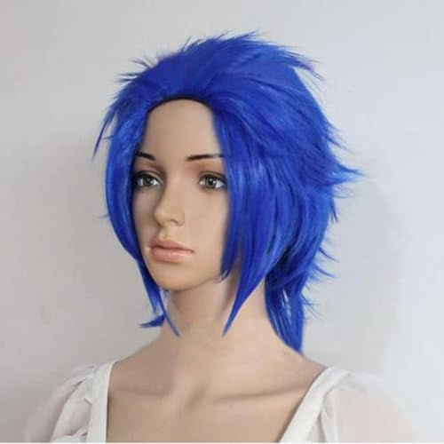 Anime Cosplay Perücke Für Levy Mcgarden Kurz Blau Gestylt Frauen Mädchen Hitzebeständig Haar Kostüm Perücken + Kostenlose Perücke Kappe Anime Cosplay Perücke Für Levy Mcgarden Kurz Blau Gestylt Frauen Mädchen Hitzebeständig Haar Kostüm Perücken + Kostenlose Perücke Kappe von Generic