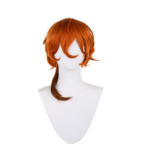 Anime Cosplay Perücke Für Nakahara Chuuya Dunkelgelb Hitzebeständiges Haar Synthetische Halloween Party Perücken Unisex von Generic