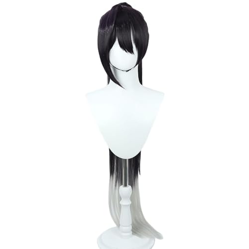 Anime Cosplay Perücke Für Nikke Sen Schwarz Langer Zopf Haar Perücken Halloween Party Synthetisch von Generic