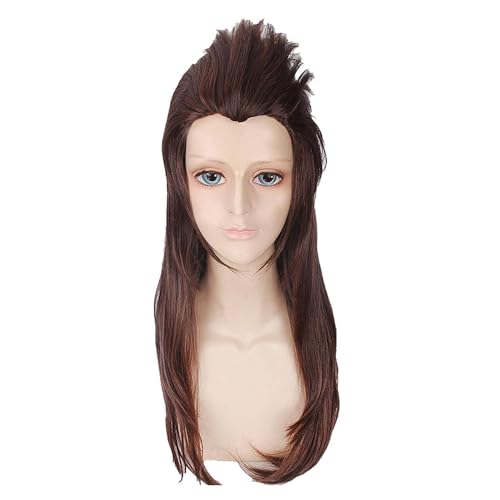 Anime Cosplay Perücke Für Sallyface Larry 65cm Lang Braun Gestylt Hitzebeständig Haar Kostüm Halloween Party Show Event Konzerte von Generic
