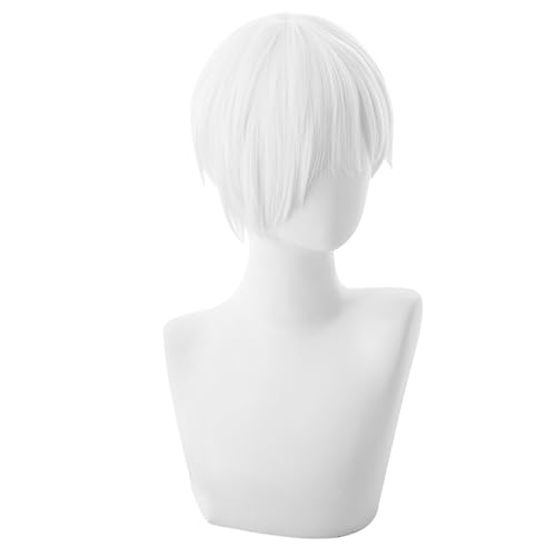 Anime Cosplay Perücke Für Weiße Blutzelle Kurzes Hitzebeständiges Synthetisches Haar Halloween Party Perücken von Generic