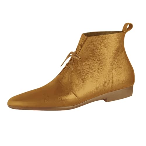 Ankle Boots Damen Leder Cowboy Stiefeletten Elegant Herbst Stiefel Leichte Wildleder Cowboy Stiefel Schwarz Westernstiefel Schwarze Ankle Boots Westernstiefel Outdoor Halbhoch von Generic