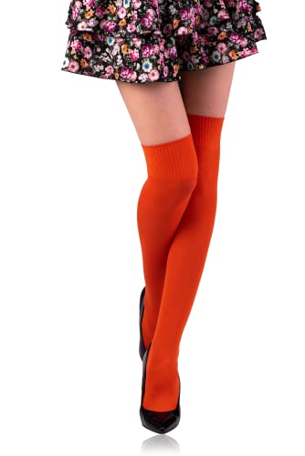 AnnaBella Mikrofaser Socke nDamen 60 D Strumpfe 20 Denier - Overknee-Strumpfhosen- Stützstrumpfhose - Reißfest - Thermostrumpfhoser - Netz Strumpfhose für Frauen (Orange) von Generic