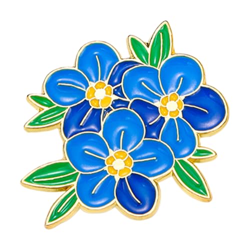 Anstecknadeln mit Blumen, modisches Accessoire, Brosche – Brosche mit Hut, dekorativ, für Frauen, Hochzeit, Abendessen, emailliert von Generic