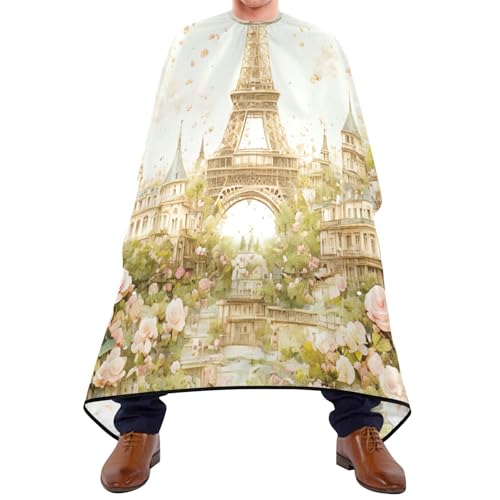 Antistatisch Friseurumhang, Eiffel Handtuch, Friseure Kleid Professionelle Haarschneideumhang für Haarstyling Erwachsene Haarschneiden von Generic