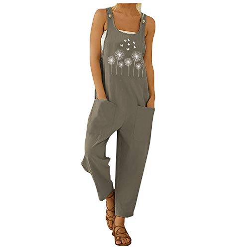 Arbeitslatzhose Damen Sommer Jumpsuit Damen Mit Taschen Latzhose Womens Casual Wide Leg Jumpsuit Gedruckt Spaghetti-Träge Sleeveless Front Cutout Wide Leg Jumpsuit Arbeitslatzhose Damen Sommer Jumpsuit Damen Mit Taschen Latzhose Womens Casual Wide Leg Jumpsuit Gedruckt Spaghetti-Träge Sleeveless Front Cutout Wide Leg Jumpsuit von Generic