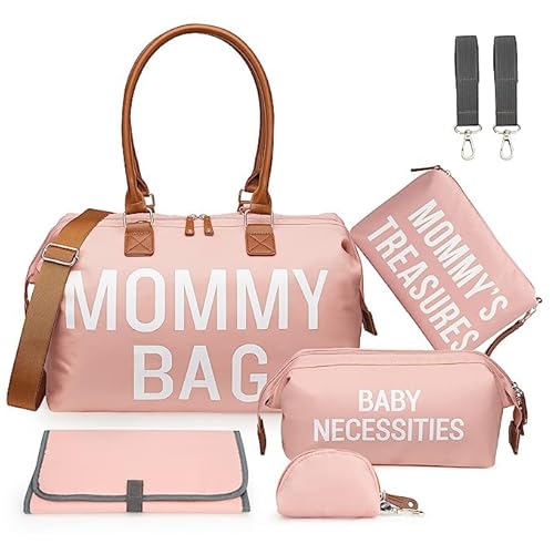 Arcelite Mama-Tasche für Krankenhaus, Mama-Tasche für Krankenhaus, Wickeltasche, Mutterschaftstasche für Krankenhaus, Babyparty, Rosa, Pink, Large von Generic