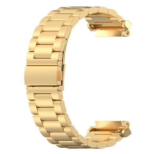 Armbänder Kompatibel mit Amazfit Active Edge Armband für Damen Herren, Edelstahl Metall Ersatz Armband für Amazfit Active Edge Uhrenarmband (Gold) von Generic