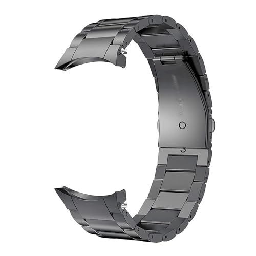 Armbänder Kompatibel mit Samsung Galaxy Watch 6 40mm 44mm Armband für Damen Herren, Edelstahl Metall Ersatz Armband für Samsung Galaxy Watch 6 40mm 44mm Uhrenarmband (Grau) von Generic