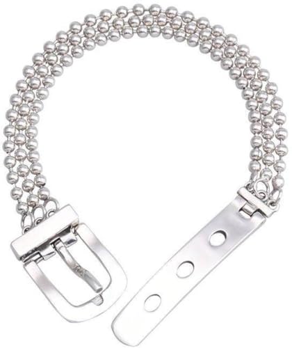 Armband 925 Sterling Silber Gürtelschnalle Design Hip Hop Koreanische Mode Hunderte Mode Armband Weibliches Paar Armband von Generic