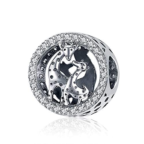 Armband Charm Bead Giraffe DIY Charm 925 Sterling Silber passend für Pandora Armband Halskette, Europäisches Charms Armband (SCC997) von Generic