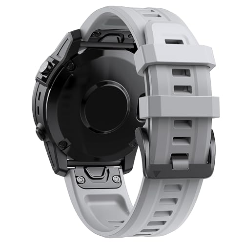 Armband Kompatibel mit Garmin Fenix 8 51mm Armbänder 26mm Sport Wasserdichtes Ersatzarmband Silikon Wechselarmband für Fenix 8 51mm/Fenix 7X Pro/7X/6X/6X Pro 5X/5X Plus Uhrarmband, Damen Herren Armband Kompatibel mit Garmin Fenix 8 51mm Armbänder 26mm Sport Wasserdichtes Ersatzarmband Silikon Wechselarmband für Fenix 8 51mm/Fenix 7X Pro/7X/6X/6X Pro 5X/5X Plus Uhrarmband, Damen Herren von Generic