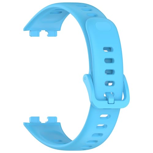 Armband Kompatibel mit Huawei Band 10 Armbänder,Silikonband Sportarmband Uhr Ersatzarmband für Huawei Band 10/9/8 Uhrenarmband für Damen Herren (Himmelblau) von Generic