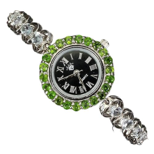 Armband Uhr Natur-Diopsiden Aquamarin von Generic