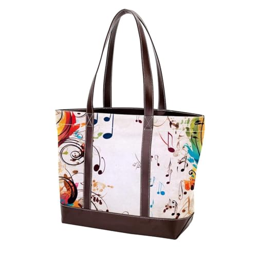 Artistic Notes-155 Modische Damen-Umhängetasche, gewaschen, strapazierfähiges Leder, mit Tragegriff oben, mit Taschen und Reißverschluss, Mehrfarbig 02, 33.8x12x31cm/13.3x4.7x12.2 in Artistic Notes-155 Modische Damen-Umhängetasche, gewaschen, strapazierfähiges Leder, mit Tragegriff oben, mit Taschen und Reißverschluss, Mehrfarbig 02, 33.8x12x31cm/13.3x4.7x12.2 in von Generic
