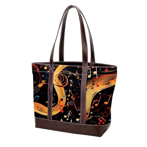 Artistic Notes-176 modische Damen-Geldbörse aus gewaschenem, strapazierfähigem Leder mit Tragegriff oben mit Taschen, Reißverschluss, mehrfarbig, 33,8 x 12 x 31 cm von Generic