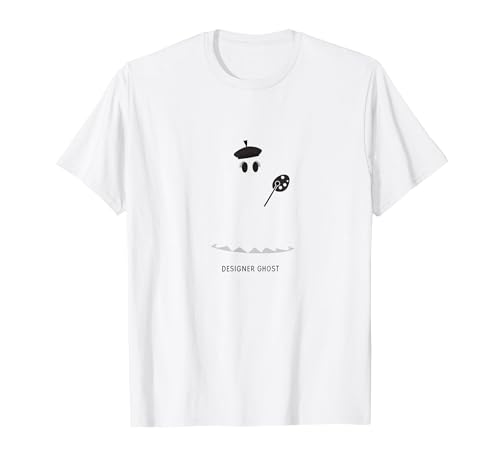 Artistic Phantom: Barettragende Spekter mit Palette T-Shirt, Herren, Weiß, S von Generic