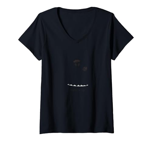 Artistic Phantom: Barettragende Spekter mit Palette T-Shirt mit V-Ausschnitt, Damen, Schwarz, L von Generic