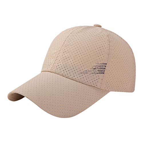 Atmungsaktive Schnell Trocknend Basecap,Unstrukturierte Dad Cap Freizeit-Baseballmütze Sonnenschutz-Schutzkappe Sports Wanderkappe Für Herren Damen Mütze von Generic