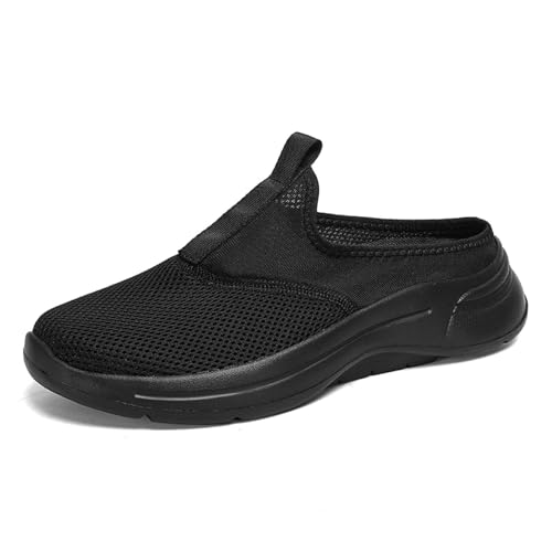 Atmungsaktive Slip-On-Sneakers für Herren Mesh für den, Freizeitschuhe für Spaziergänge, Yoga, Strand, Fitnessstudio mit Schlupfsohle, Bequeme Halbschuhe mit Sportschuhe Herren Schuhe Herren 46 3/4 von Generic