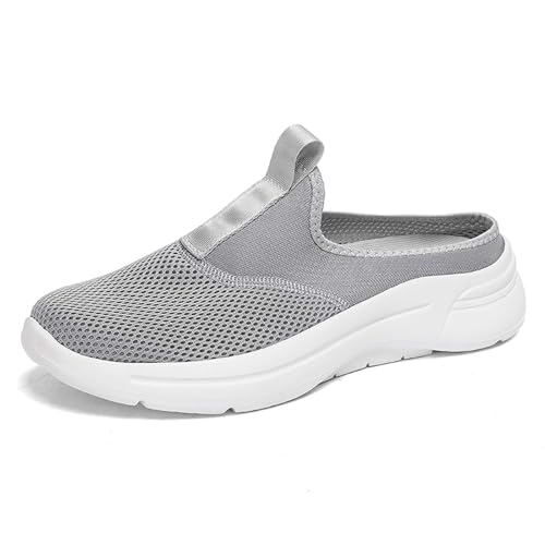 Atmungsaktive Slip-On-Sneakers für Herren Mesh für den, Freizeitschuhe für Spaziergänge, Yoga, Strand, Fitnessstudio mit Schlupfsohle, Bequeme Halbschuhe mit Sportschuhe Herren Schuhe Herren 46 3/4 von Generic