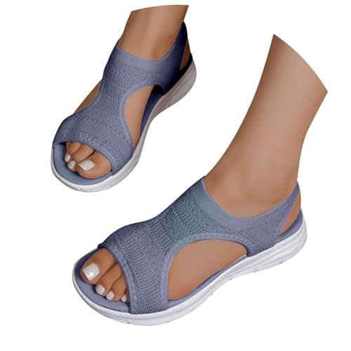 Atmungsaktive Strick-Sandalen zum Hineinschlüpfen mit Keilabsatz für Damen für die Freizeit im Freien Schuhe Damen Stiefeletten Frühjahr Canvas Schuhe Damen Schwarz Atmungsaktive Strick-Sandalen zum Hineinschlüpfen mit Keilabsatz für Damen für die Freizeit im Freien Schuhe Damen Stiefeletten Frühjahr Canvas Schuhe Damen Schwarz von Generic