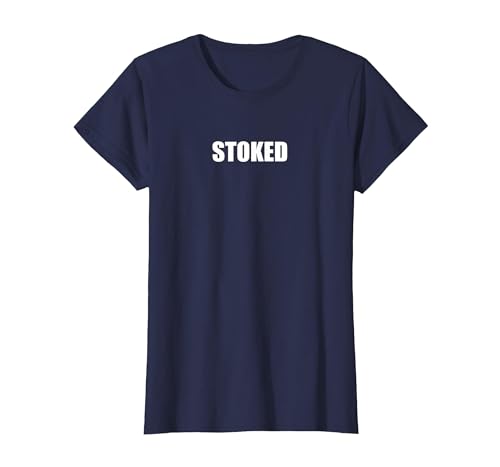 Aufgeregt T-Shirt, Damen, Marineblau, XS Aufgeregt T-Shirt, Damen, Marineblau, XS von Generic