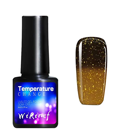 Aufnäher Augen LED Nagellack Nagellack Gel Nagellack 8ml Nagellack Gel Nagellack Color Art Okra Pigment (J, One Size) von Generic