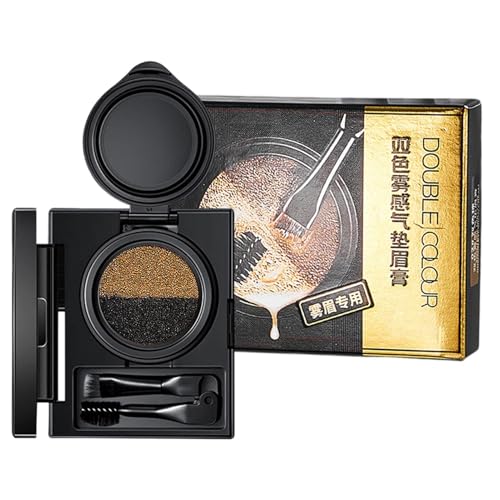 Augenbrauen-Make-up – Augenbrauen-Creme und Eyeliner mit Stempel, Augenbrauen-Make-up-Pulver | Doppelendiger Pinsel für präzises Auftragen, vielseitiges Augenbrauen- und Ey-Set von Generic