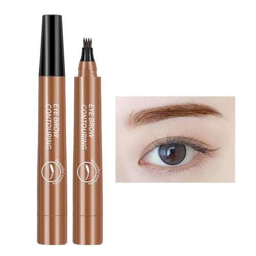 Augenbrauenstift mit 4 Spitzen, Augenbrauenstift für Microblading | Flüssiger Augenbrauenstift mit 4 geteilten Spitzen, wasserdichter Augenbrauenstift, natürlich langanhaltend, Augenbrauen-Make-up Augenbrauenstift mit 4 Spitzen, Augenbrauenstift für Microblading | Flüssiger Augenbrauenstift mit 4 geteilten Spitzen, wasserdichter Augenbrauenstift, natürlich langanhaltend, Augenbrauen-Make-up von Generic