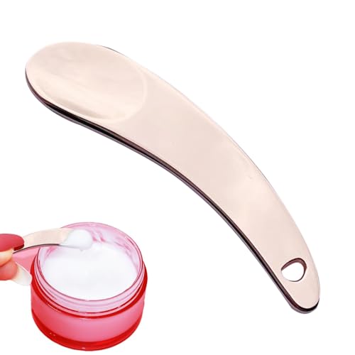 Augencreme Applikator Make-up Löffel - Kompakter Hautpflege-Spatel aus wiederverwendbarer Creme mit löffelförmigem Zahn - Umweltfreundlicher Cremelöffel, klein von Generic