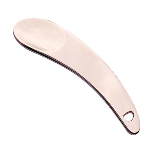 Augencreme-Löffel, Kosmetikspatel - Wiederverwendbarer Löffelförmiger Cremespachtel mit kompaktem Design,Cremelöffel aus Zinklegierung, Make-up-Spatel von Generic