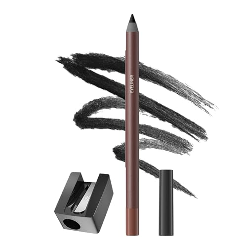 Augenstift | Augengel Bleistift mit Spitzer | Langlebiges Verschmutzungs -Proof Eyeliner für Frauen und Mädchen, wasserdichtes glattes Make -up -Werkzeug für die Definition von Augen, professionelles von Generic